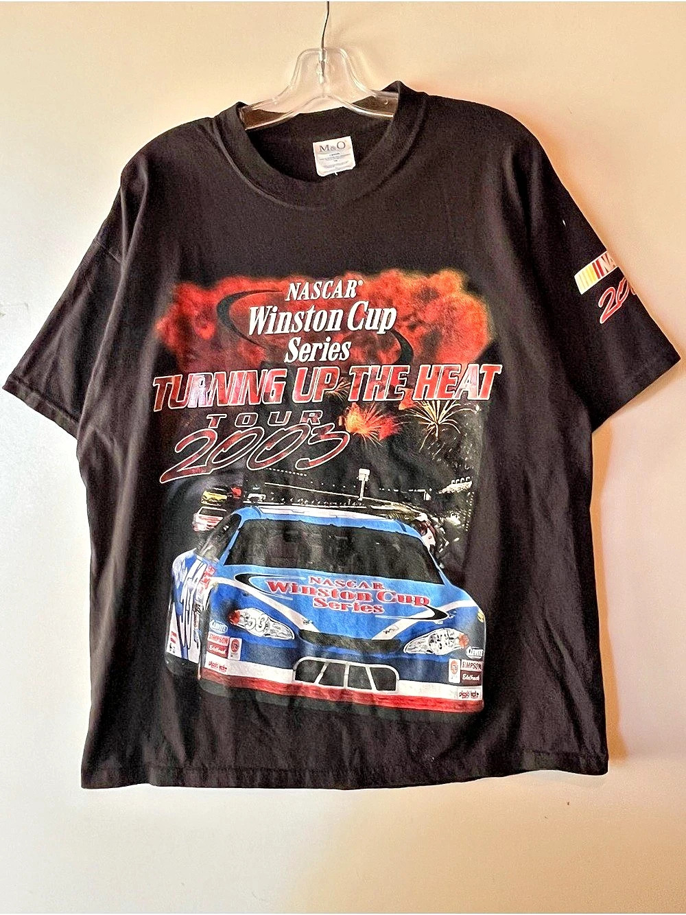 Vintage NASCAR Winston Cup Series Turning Up the Heat 2003 Graphic Tee